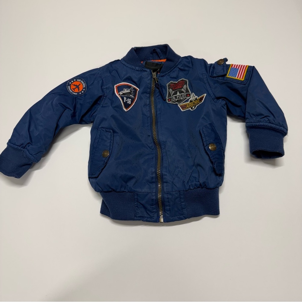 2T Navy Blue Airborne Jr. Pilot Bomber Jacket